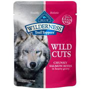 Blue Buffalo Wilderness Trail Toppers Wild Cuts High Protein Grain Free  Natural Wet Dog Food  Chunky Salmon Bites in Hearty Gravy 3-oz Pouch