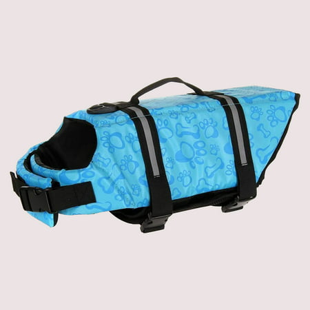 Usupdd New Large Small Dog High Buoyancy Reflective Stripes Adjustable Life Jacket Swimsuit Usupdd WAA220822-2289