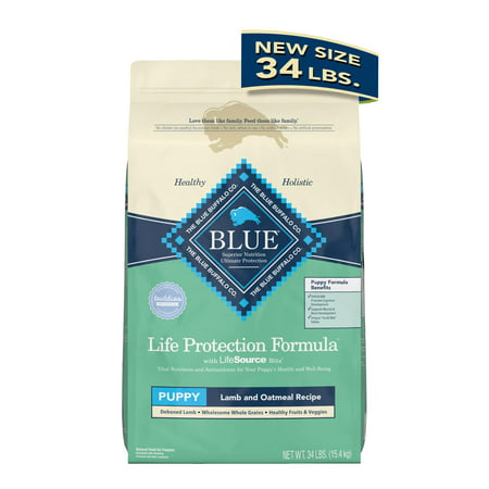 Blue Buffalo Life Protection Formula Natural Puppy Dry Dog Food  Lamb and Oatmeal 34-lb