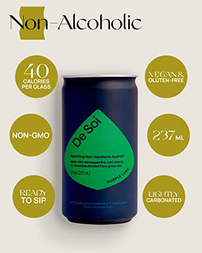 De Soi Non-Alcoholic Apéritif, Purple Lune 4 Cans (8 Fl Oz Each) thumbnail