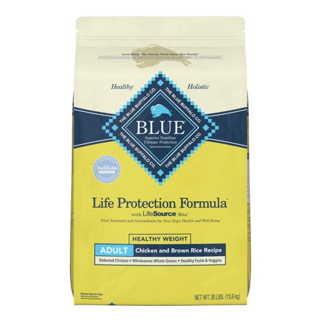 Blue Buffalo Life Protection Formula Natural Adult Healthy Weight Dry Dog Food  Chicken and Brown Rice 30-lb