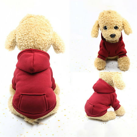 Miximx Polyester Hoodied Sweatshirts with Pocket Dog Clothes Pet Clothing - New Novel Polyester Hoodied Sweatshirts LTZ#8994