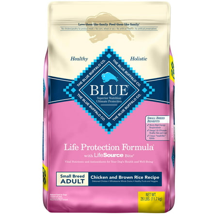 Blue Buffalo Life Protection Formula  Adult Small Breed Dry Dog Food  Chicken & Brown Rice Recipe (26 Lbs.)