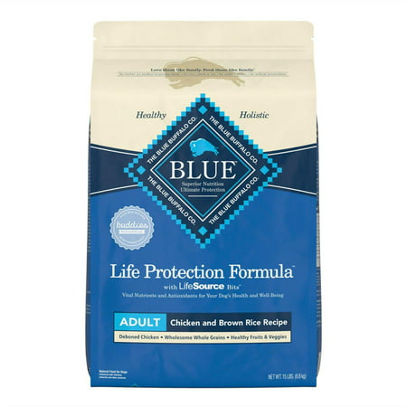 Blue Buffalo Life Protection Adult Natural Chicken and Brown Rice Recipe Dry Dog Food  15 Lb. Bag