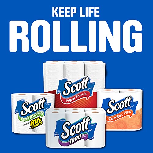Scott ComfortPlus Toilet Paper  6 Mega Rolls  425 Sheets per Roll  Septic-Safe  1-Ply Toilet Tissue thumbnail