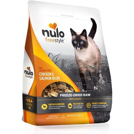Nulo Freestyle Freeze Dried Raw Cat Food - Grain Free Cat Food with Probiotics  Ultra-Rich Protein to Support Digestive and Immune Health - Premium To