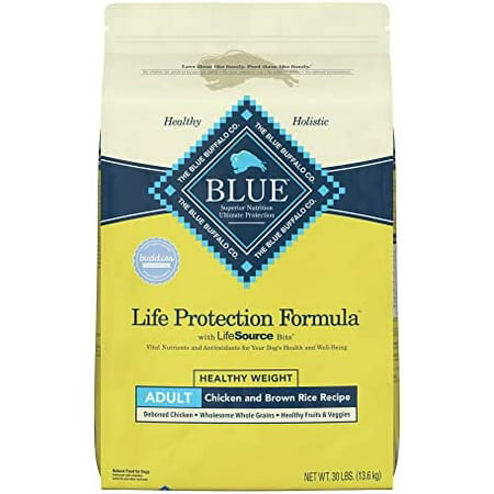 Blue Buffalo Life Protection Formula Natural Adult Healthy Weight Dry Dog Food  Chicken and Brown Rice 30-lb