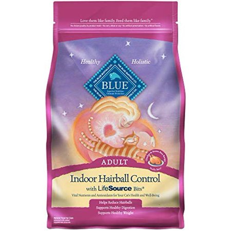 Blue Buffalo Indoor Hairball Control Natural Adult Dry Cat Food  Chicken & Brown Rice 7-lb