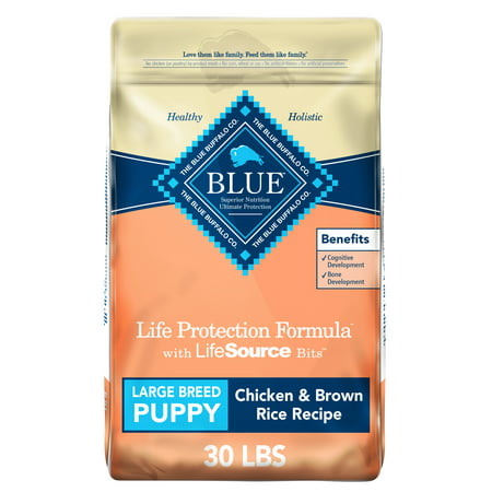 Life Protection Formula Large Breed Chicken and Brown Rice Dry Dog Food for Puppies  Whole Grain  15 Lb. Bag