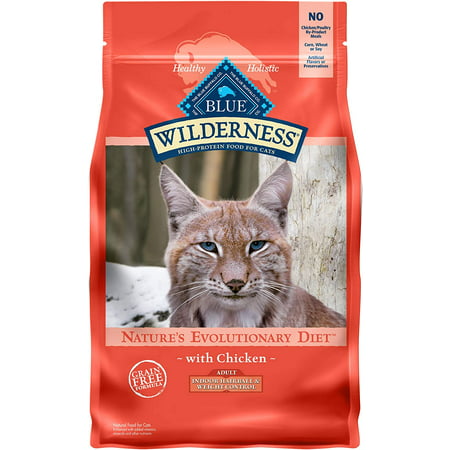 Blue Buffalo Wilderness High Protein Grain Free  Natural Adult Indoor  Dry Cat Food  Chicken  5 Lbs