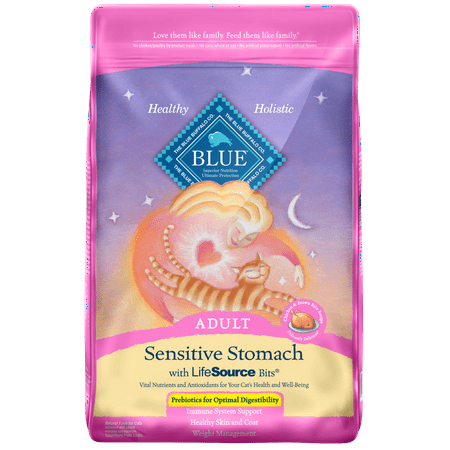 Blue Buffalo Sensitive Stomach Natural Adult Dry Cat Food  Chicken & Brown Rice 15-Lb