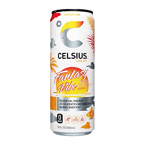 CELSIUS Essential Energy Drink 12 Fl Oz  Sparkling Fantasy Vibe Single Can thumbnail