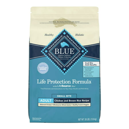 Blue Buffalo Life Protection Formula Natural Adult Small Bite Dry Dog Food  Chicken and Brown Rice 30-lb
