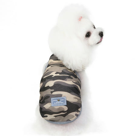 Usupdd New Fashion Pet Spring and Summer Camouflage Print Patchwork Costumes Pet Vest Usupdd WAA220822-6222