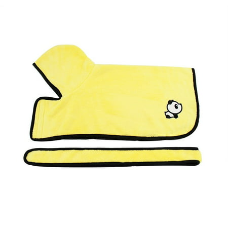 Miximx Superfine Fiber Water Absorbent Pet Clothes Semi High Collar Pet Bathrobe Wrappe - New Novel Superfine Fiber Water LTZ#41119