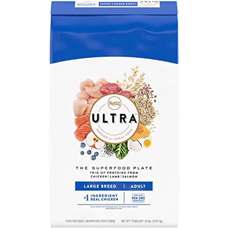 NUTRO ULTRA Adult Large Breed High Protein Natural Dry Dog Food with a Trio of Proteins from Chicken Lamb and Salmon  30 Lb. Bag
