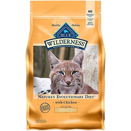 Blue Buffalo Wilderness High Protein  Natural Adult Weight Control Dry Cat Food  Chicken 5-lb