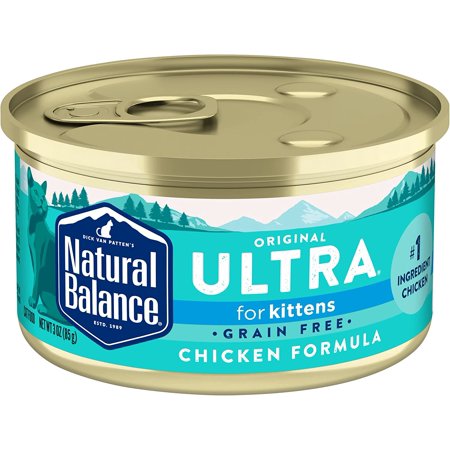 Natural Balance Ultra Premium Wet Cat Food  24 Cans  Protein Options Include Chicken  Salmon or Ocean Fish