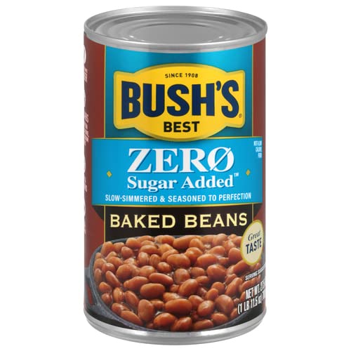 Bush S Zero Sugar Added Baked Beans  Canned Beans  27.5 Oz Can