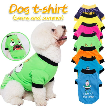 Usupdd New 2020 Summer Thin Print Dog Clothes Comfortable and More Breathable Usupdd WAA220822-7751