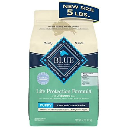 Blue Buffalo Life Protection Formula Natural Puppy Dry Dog Food  Lamb and Oatmeal 5-lb Trial Size Bag