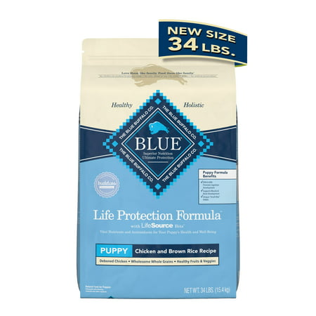 Blue Buffalo Life Protection Formula Natural Puppy Dry Dog Food  Chicken and Brown Rice 34-lb