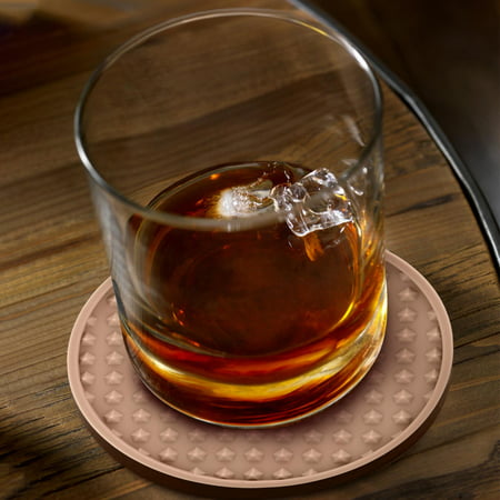 MIANHT 6pc Cup Mat for Drinks  Silicone Drink Cup Mat  Cup Mat with Grooved Design  Non-slip Base  Cup Mat for Coffee Table - 2022 6pc Cup Mat S-#4722