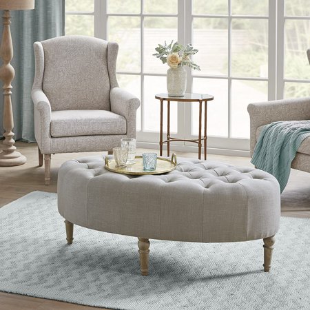 Gracie MIlls Clara Accent Ottoman with Gray Finish MT101-0134