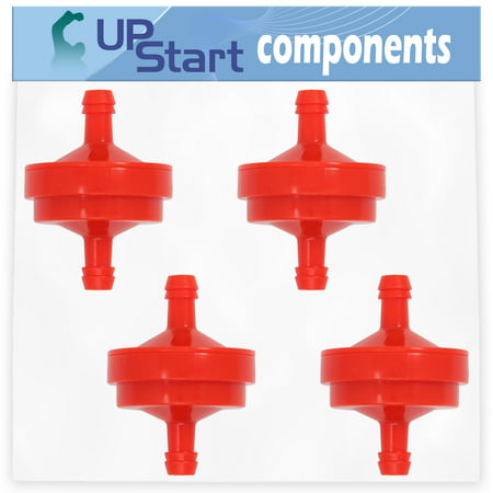 4-Pack 394358 Fuel Filter Replacement for Briggs & Stratton 130G32-0036-H1 Engine - Compatible with 298090S Fuel Filter 150 Micron