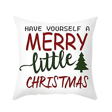 Usupdd 2202 New Christmas Letter Pattern Sofa Bed Home Decor Pillow Case Cushion Cover WBB220816-6317