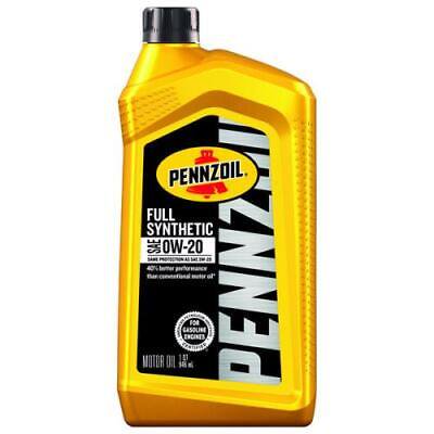 Pennzoil 0W-20 Gasoline Synthetic Motor Oil 1 Qt 1 Pk (Pack of 6)