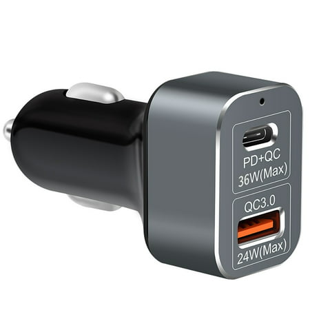MIANHT PD Laptop Type-c Car Fast Charger USB-C QC3.0 Charger Portable - 2022 PD Laptop Type-c S-#7287