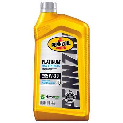Pennzoil PENNZOIL Platinum 5W-30 4 Cycle Engine Synthetic Motor Oil 1 Qt. (Pack of 6)