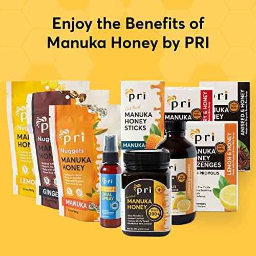 PRI Manuka Honey, MGO 60+ New Zealand Raw Monofloral Manuka Honey, 500g thumbnail