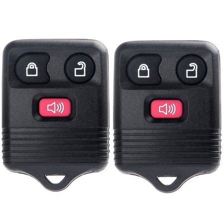 CCIYU X 2 Flip Key Fob 3 Buttons Replacement for 01 02 03 04 05 06 07 08 09 10 11 12 13 14 for Mazda for Mercury for Ford for Lincoln Series with FCC 