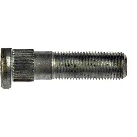 For SRT Viper 2013 2014 Serrated Wheel Stud | Front/Rear | 1/2-20 | .582 in. Knurl | 2 in. Length | Silver | Steel | Replacement for 4897915 | 4897915