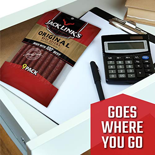Jack Links Beef Snack Sticks, Original,7.2 Ounce (Pack of 3) â€“ Great Protein Meat Stick with 4g of Protein per Serving, Made with 100% Premium thumbnail