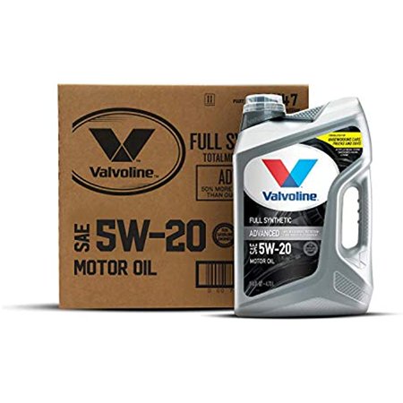 Valvoline Advanced Full Synthetic SAE 5W-20 Motor Oil 5 QT  Case of 3 (Packaging May Vary)