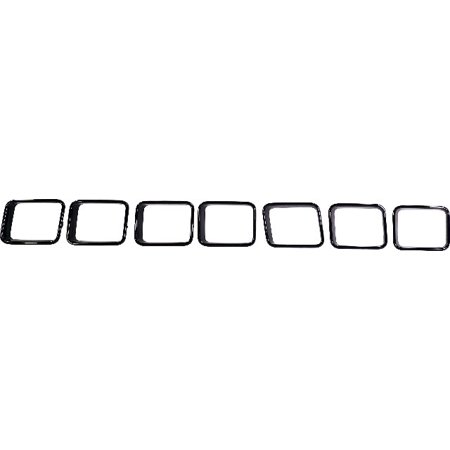 GRAND CHEROKEE 17-21 GRILLE MOLDING  Painted Black  SRT/(Trackhawk 18-20) Models