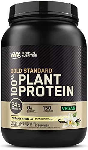 Optimum Nutrition Gold Standard 100% Plant Protein Creamy Vanilla Protein Powder Drink Mix