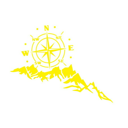 Usupdd New Fashion Camper RV Truck Car Decal Vinyl Sticker Travel Compass Mountain - 2022 New Toys Camper RV Truck a-a#15723 WAA20220913-6222