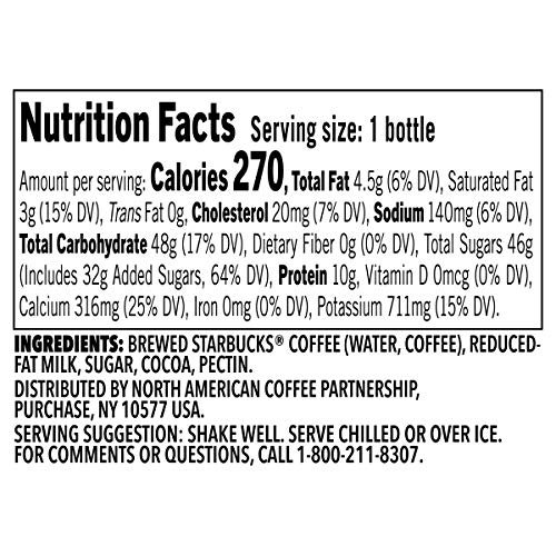 Starbucks Frappuccino Coffee Drink  Mocha Flavored  13.7 Fl. Oz Bottles (12 Pack) thumbnail