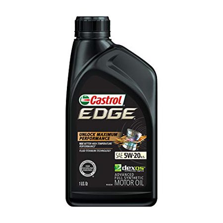 Castrol 06247 Edge 5W-20 Advanced Full Synthetic Motor Oil  1 Quart  6 Pack