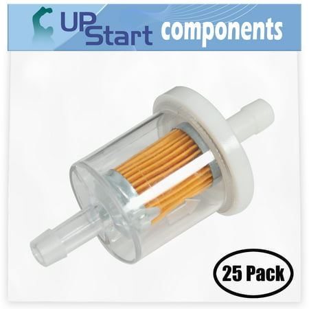 25-Pack 691035 Fuel Filter Replacement for Briggs & Stratton 21B977-0036-E1 Engine - Compatible with 493629 Fuel Filter 40 Micron