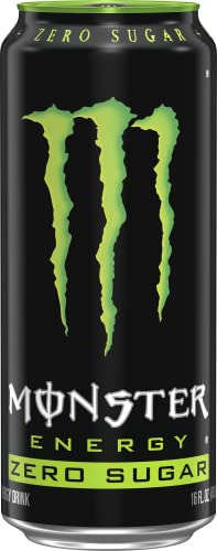 Monster Energy Zero Sugar, Green, Original, Low Calorie Energy Drink, 16 Fl Oz (Pack of 15) thumbnail