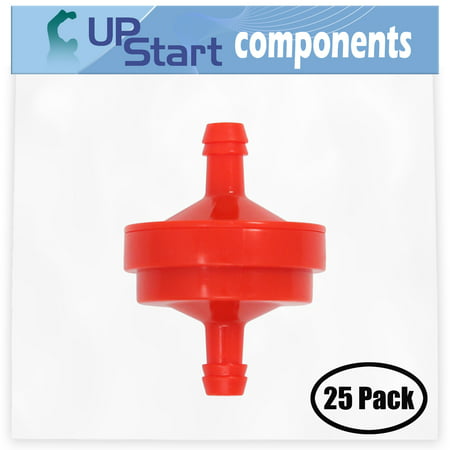 25-Pack 394358 Fuel Filter Replacement for Briggs & Stratton 083132-0036-B1 - Compatible with 298090S Fuel Filter 150 Micron
