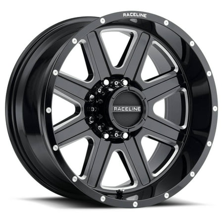 Raceline 940M-HOSTAGE 20  Cast Aluminum Wheel  HOSTAGE BMF 20X9 8X165.1 +12mm Fits Select: 1994-2002 DODGE RAM 2500  2003-2005 DODGE RAM 2500 ST/SLT