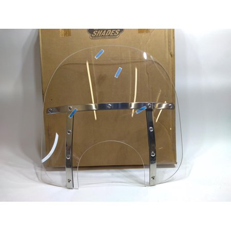 Memphis Shades Fats Windshield 15  Height 9  Headlight Clear 2313-0073 MEM3520