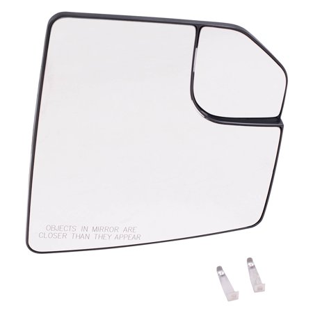 Brock Replacement Passenger Right Mirror Glass & Base with Spotter Glass Without Heat for 2015-2020 Ford F-150 3339-0012R