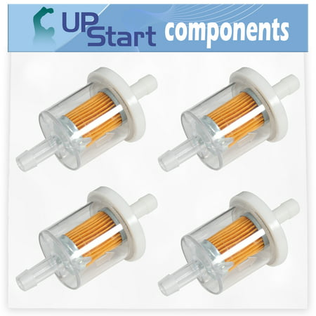 4-Pack 691035 Fuel Filter Replacement for Briggs & Stratton 21B977-0036-G1 Engine - Compatible with 493629 Fuel Filter 40 Micron